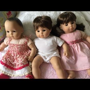 3 bitty baby dolls